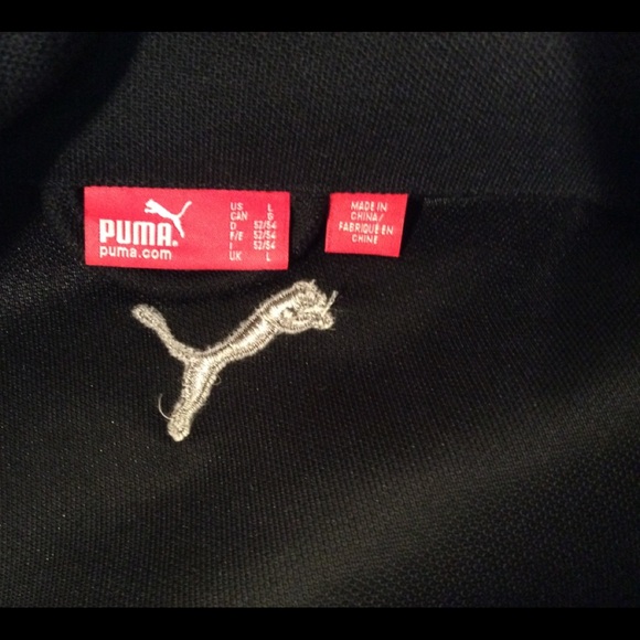 Men’s Puma zip up track jacket size large - Picture 6 of 8
